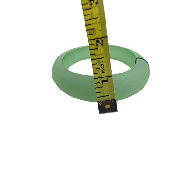 Vintage Cookie Lee‎ Bracelet Bangle Green Chunky Asymmetrical NEW - Picture 7 of 7